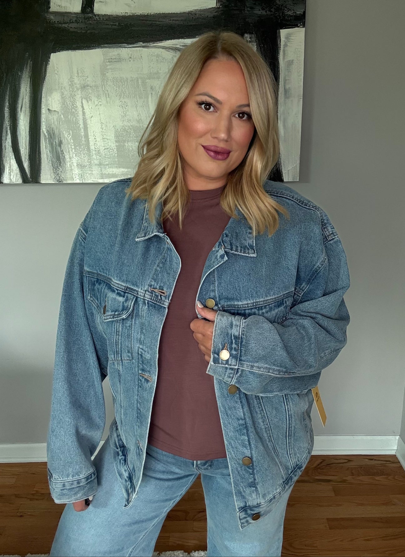Mono B Boxy-Cut Oversized Denim Jacket – Kasey's Closet - A Kasey